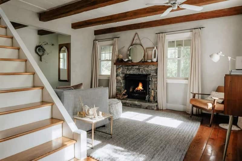 Comfortable heated living space in a Treasure Valley Idaho home during winter