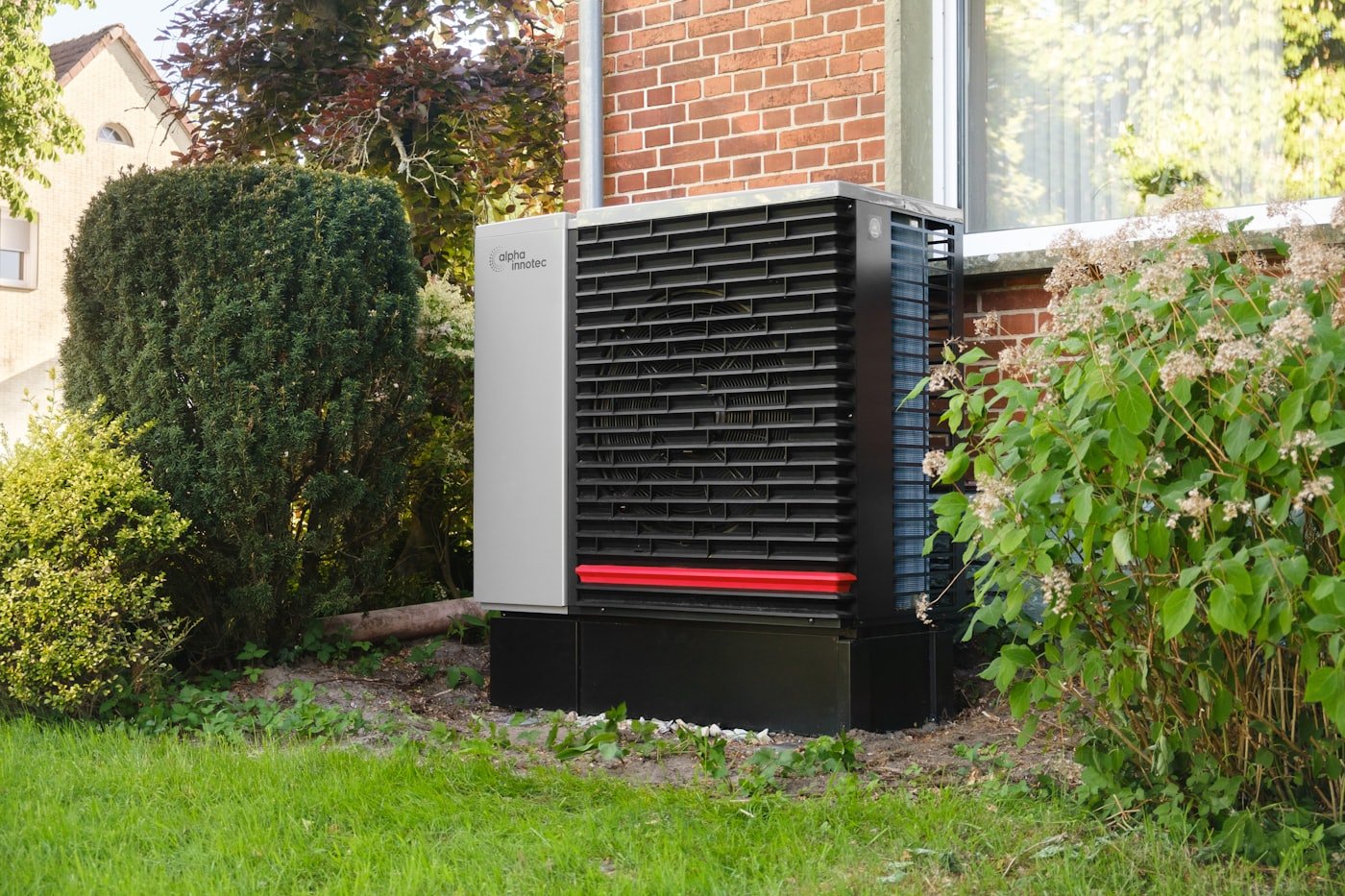 Heat pump outdoor unit running a defrost cycle in cold weather in Meridian, Idaho