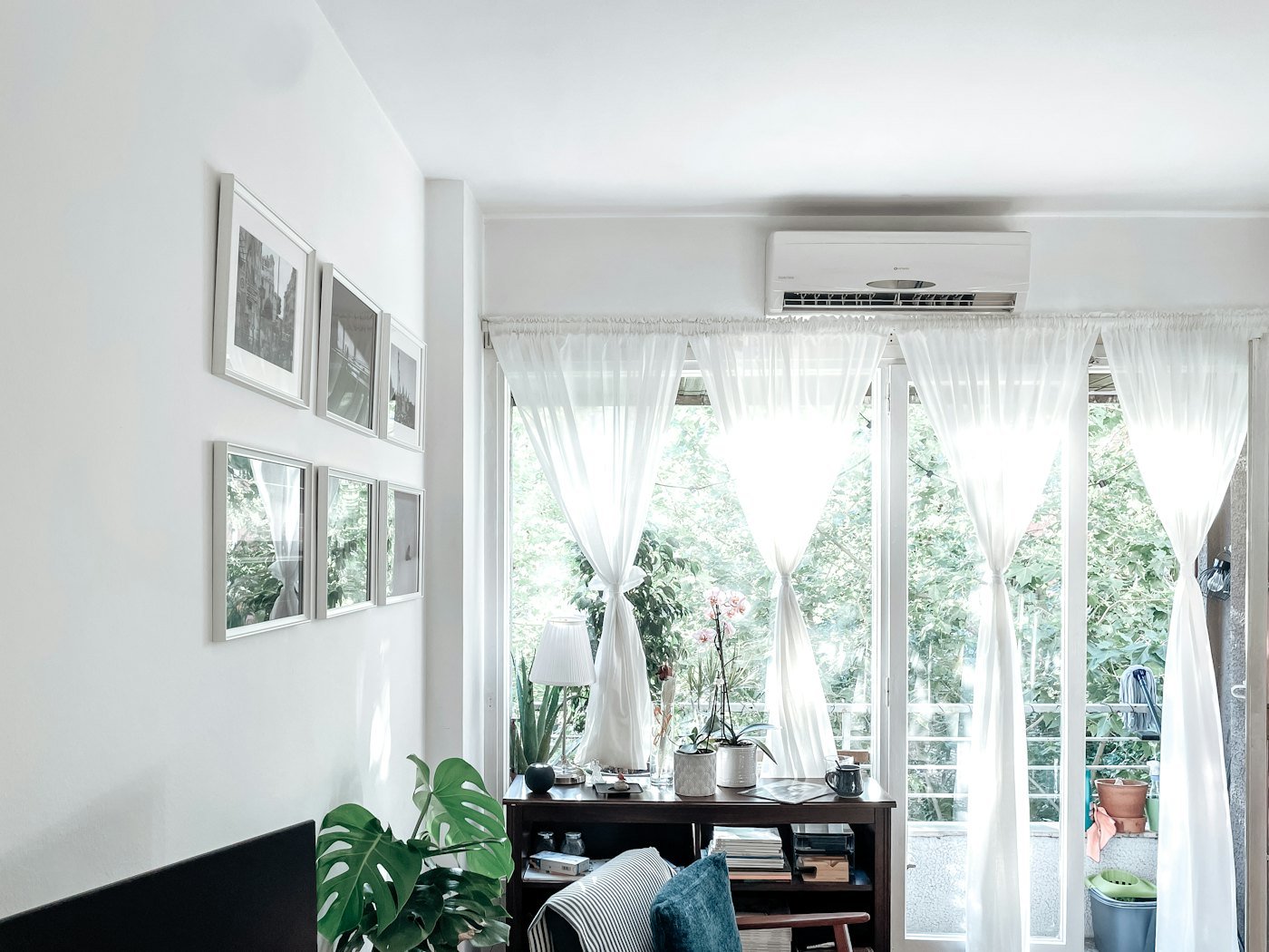 Ductless mini split providing cooling in a home without ductwork in Boise, Idaho