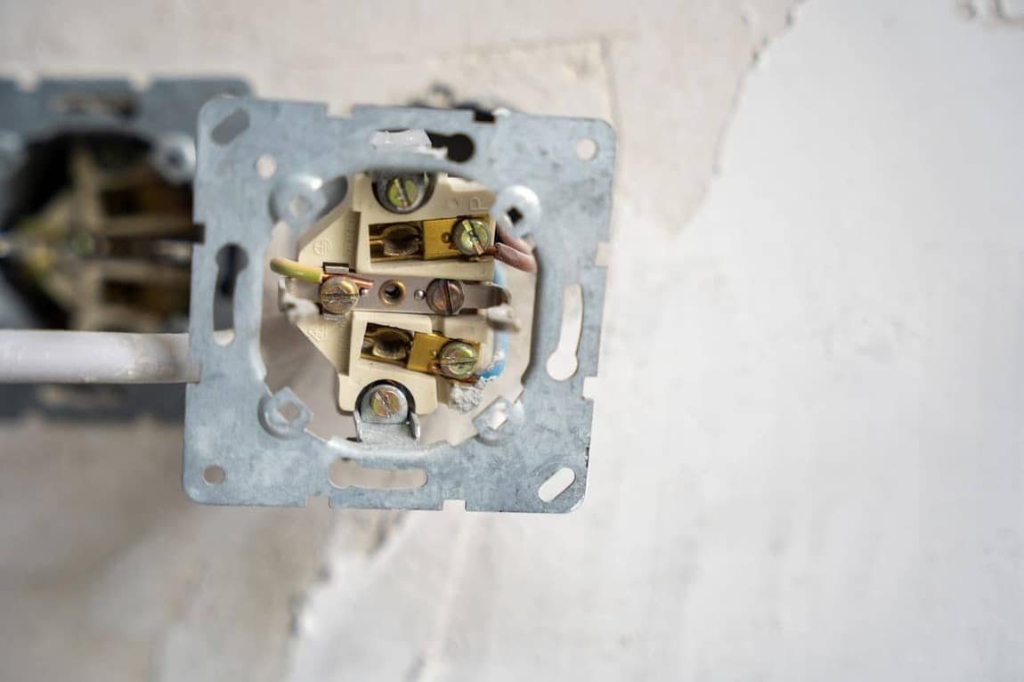 Wall outlet and light switch installation in a Meridian, Idaho home