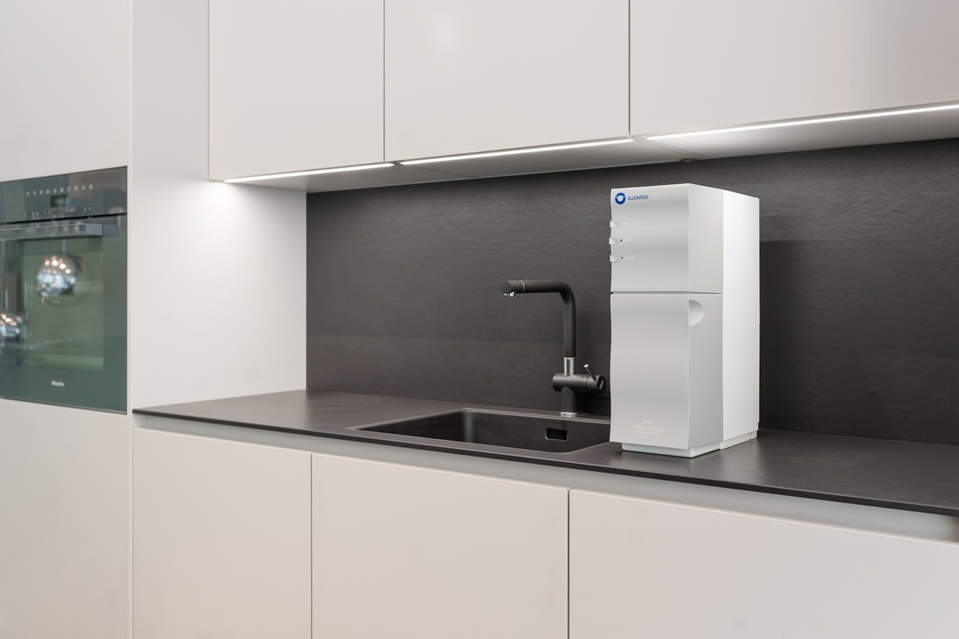 Whole house water filtration system installed in a Meridian, Idaho utility room