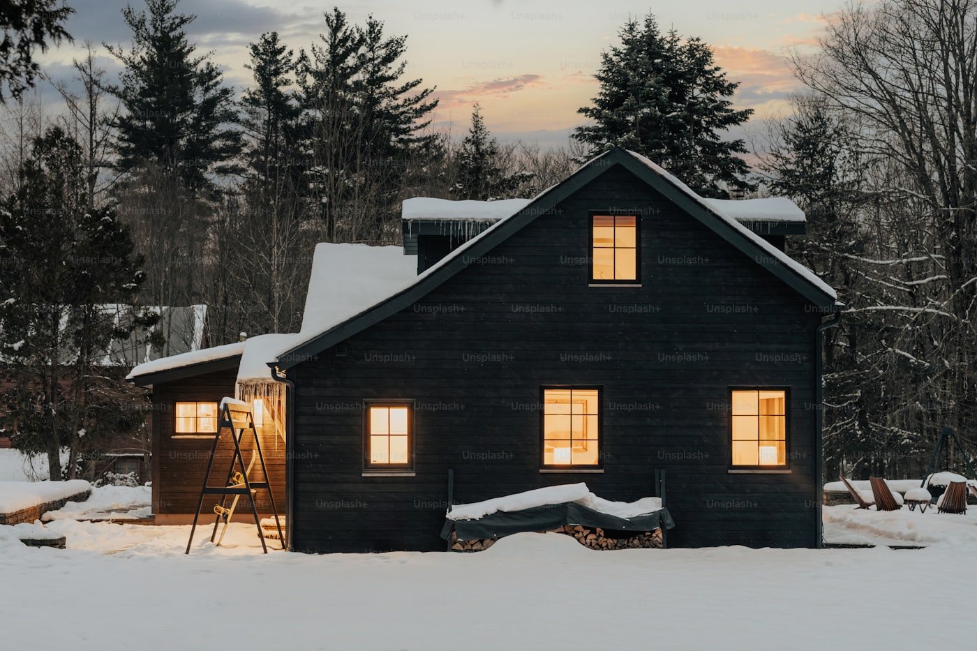 Idaho home in winter where a frozen sump pump discharge line can cause pump failure