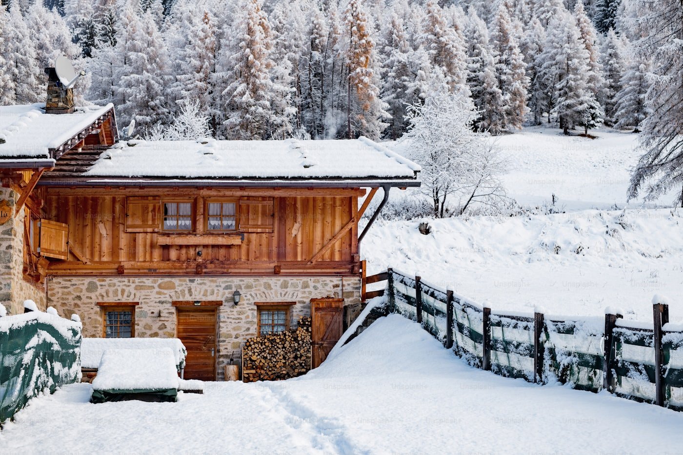 Rural home near Kuna, Idaho in winter where a power outage stops the well pump and heating